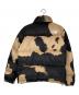 THE NORTH FACE (ザ ノース フェイス) Supreme (シュプリーム) ブリーチド デニム プリント ヌプシ ジャケット ブラック×ベージュ サイズ:M：60000円