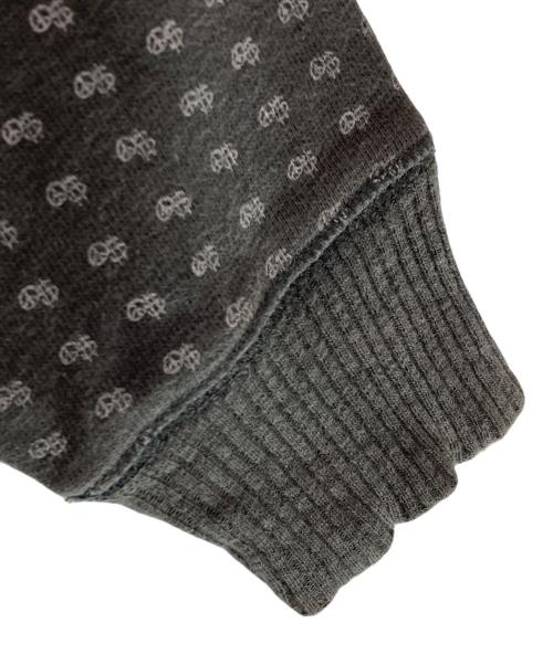 stussy（ステューシー）stussy (ステューシー) OLD 総柄 ジップパーカー グレー サイズ:Mの古着・服飾アイテム
