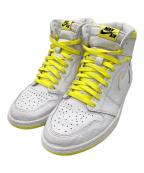 NIKEナイキ）の古着「RETRO HIGH OG “FIRST CLASS FLIGHT”」｜イエロー×ホワイト