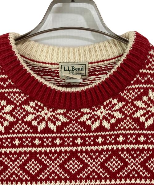 L.L.Bean（エルエルビーン）L.L.Bean (エルエルビーン) フェアアイルセーター レッド サイズ:Mの古着・服飾アイテム