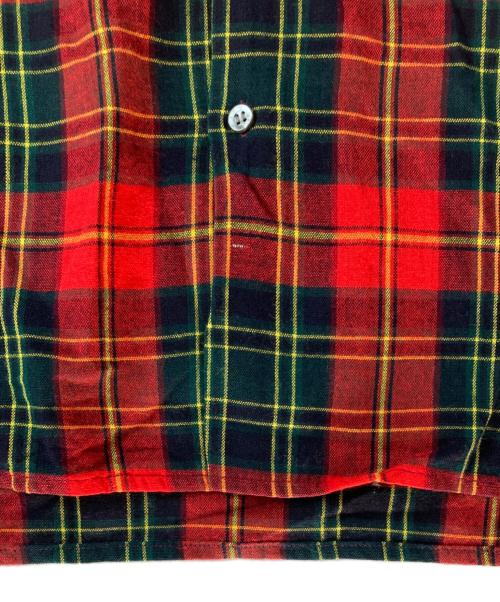 McGREGOR（マックレガー）McGREGOR (マックレガー) オープンカラーシャツ レッド×グリーン サイズ:Ｍの古着・服飾アイテム