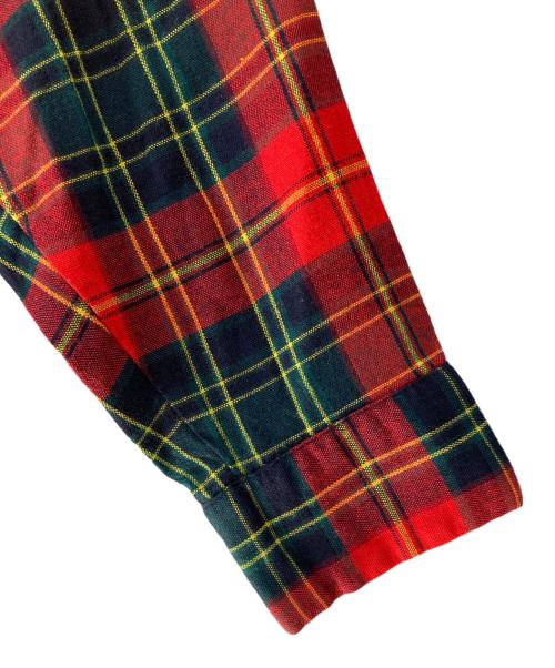 McGREGOR（マックレガー）McGREGOR (マックレガー) オープンカラーシャツ レッド×グリーン サイズ:Ｍの古着・服飾アイテム