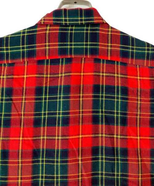 McGREGOR（マックレガー）McGREGOR (マックレガー) オープンカラーシャツ レッド×グリーン サイズ:Ｍの古着・服飾アイテム