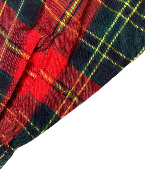 McGREGOR（マックレガー）McGREGOR (マックレガー) オープンカラーシャツ レッド×グリーン サイズ:Ｍの古着・服飾アイテム