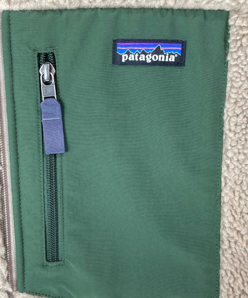Patagonia（パタゴニア）Patagonia (パタゴニア) クラッシック レトロXジャケット ベージュ×グリーン サイズ:Lの古着・服飾アイテム
