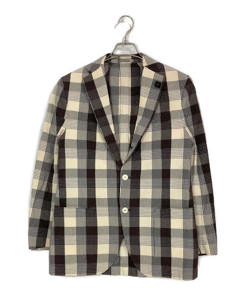 LARDINI（ラルディーニ）LARDINI (ラルディーニ) 段返り3Bテーラードジャケット ベージュ サイズ:SIZE 48の古着・服飾アイテム