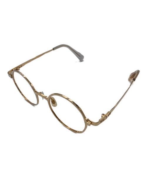 MASAHIROMARUYAMA（マサヒロマルヤマ）MASAHIROMARUYAMA (マサヒロマルヤマ) 眼鏡フレーム ゴールド×シルバー サイズ:SIZE 48□21 140の古着・服飾アイテム