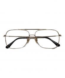 Oliver Goldsmith（オリバーゴールドスミス）の古着「眼鏡フレーム」｜ゴールド