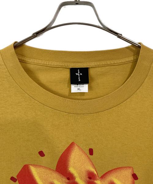 cactusjack（カクタスジャック）cactusjack (カクタスジャック) FLOWER TEE イエロー サイズ:XLの古着・服飾アイテム