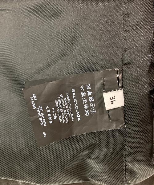 BALENCIAGA（バレンシアガ）BALENCIAGA (バレンシアガ) シープレザーライダースベスト ブラック×ブルー サイズ:36の古着・服飾アイテム