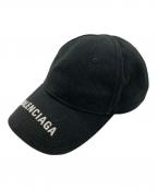 BALENCIAGAバレンシアガ）の古着「LOGO BASEBALL CAP」｜ブラック