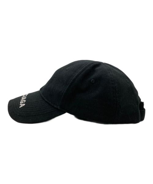BALENCIAGA（バレンシアガ）BALENCIAGA (バレンシアガ) LOGO BASEBALL CAP ブラック サイズ:Lの古着・服飾アイテム
