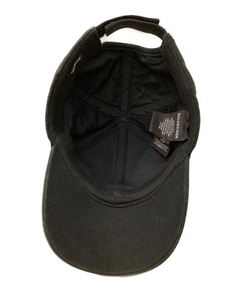BALENCIAGA（バレンシアガ）BALENCIAGA (バレンシアガ) LOGO BASEBALL CAP ブラック サイズ:Lの古着・服飾アイテム