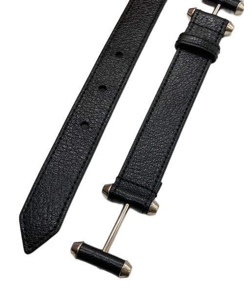 BALENCIAGA（バレンシアガ）BALENCIAGA (バレンシアガ) レザーベルト ブラック サイズ:70の古着・服飾アイテム