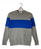 GOODENOUGH）の古着「モヘアラインニット/MOHAIR LINE CREW KNIT」｜グレー