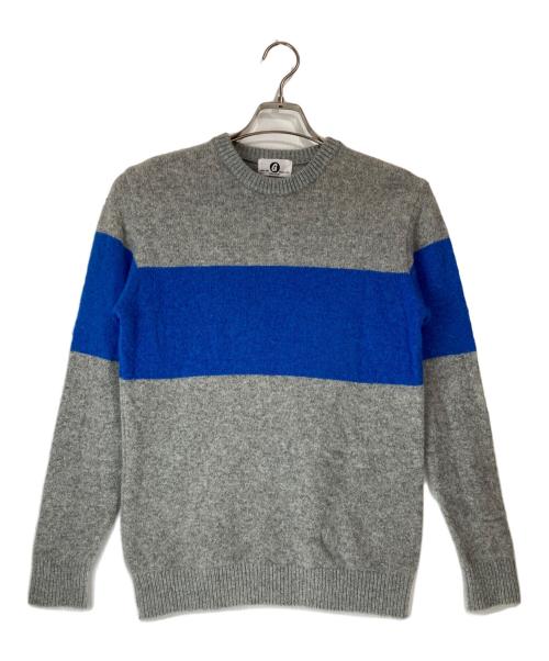GOODENOUGH（）GOODENOUGH (グッドイナフ) モヘアラインニット/MOHAIR LINE CREW KNIT グレー サイズ:FREEの古着・服飾アイテム