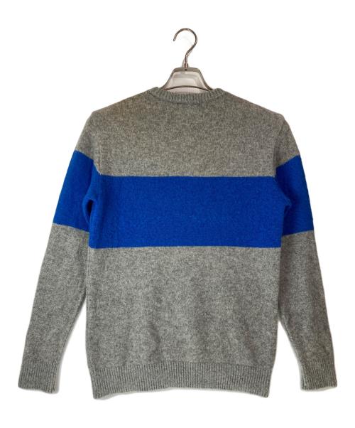 GOODENOUGH（）GOODENOUGH (グッドイナフ) モヘアラインニット/MOHAIR LINE CREW KNIT グレー サイズ:FREEの古着・服飾アイテム