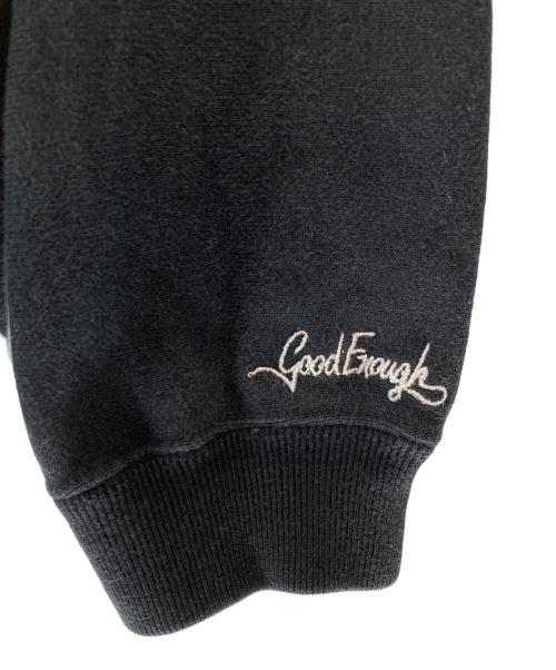 GOODENOUGH（グッドイナフ）GOODENOUGH (グットイナフ) フェルトロゴ ジップパーカー ブラック サイズ:Ｌ　の古着・服飾アイテム