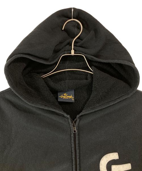 GOODENOUGH（グッドイナフ）GOODENOUGH (グットイナフ) フェルトロゴ ジップパーカー ブラック サイズ:Ｌ　の古着・服飾アイテム