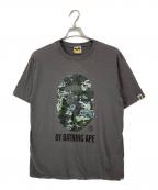 BAPE BY A BATHING APEベイプバイアベイシングエイプ）の古着「Tシャツ」｜グレー