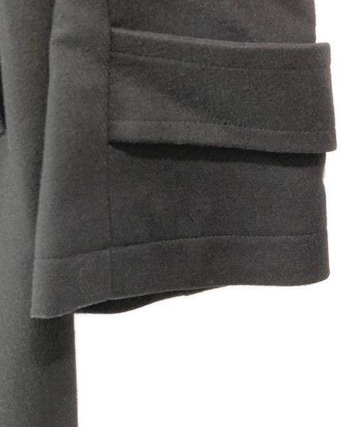 BURBERRY BLACK LABEL（バーバリーブラックレーベル）BURBERRY BLACK LABEL (バーバリーブラックレーベル) ノバチェックカシミヤ混Pコート ブラック サイズ:Lの古着・服飾アイテム