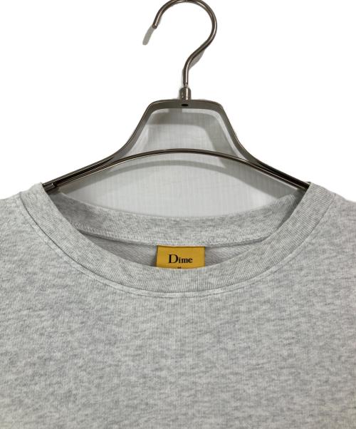 Dime（ダイム）Dime (ダイム) Cursive Small Logo Crewneck グレー サイズ:XLの古着・服飾アイテム