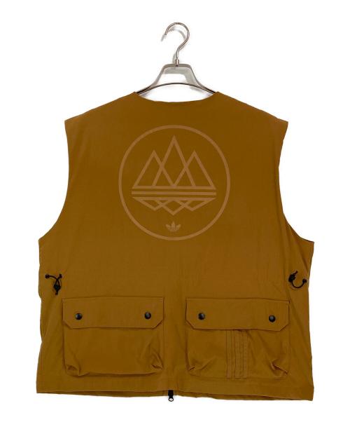 adidas（アディダス）adidas (アディダス) Wardour SPZL Vest ブラウン サイズ:3XLの古着・服飾アイテム