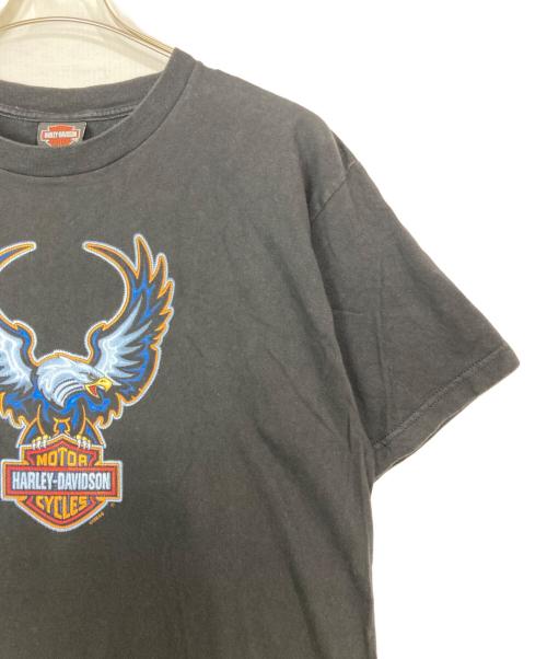 HARLEY-DAVIDSON（ハーレーダビッドソン）HARLEY-DAVIDSON (ハーレーダビッドソン) イーグルプリントTシャツ ブラック サイズ:XLの古着・服飾アイテム