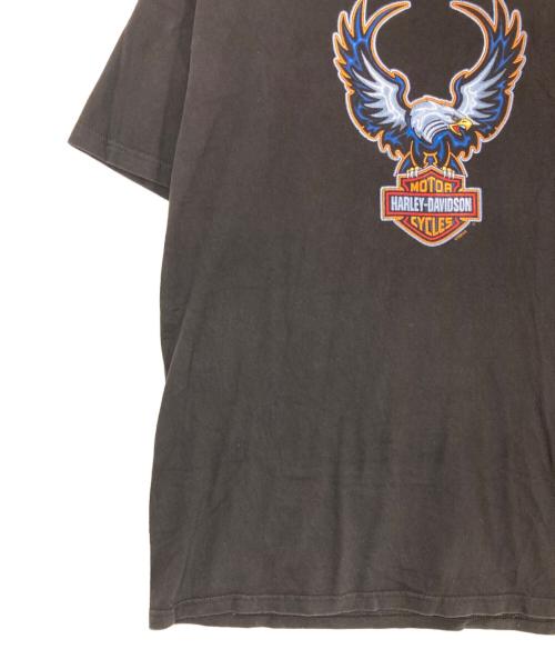 HARLEY-DAVIDSON（ハーレーダビッドソン）HARLEY-DAVIDSON (ハーレーダビッドソン) イーグルプリントTシャツ ブラック サイズ:XLの古着・服飾アイテム