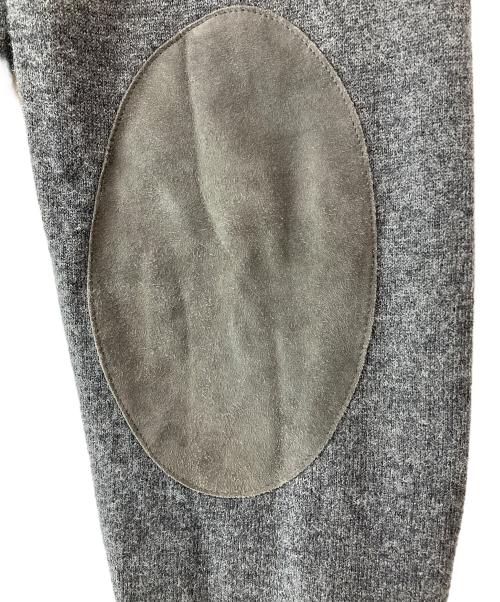 Maison Margiela（メゾンマルジェラ）Maison Margiela (メゾンマルジェラ) エルボーパッチVネックニット グレー サイズ:Ｓの古着・服飾アイテム