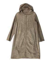 'S Max Mara（エスマックスマーラ）の古着「VERUSCA ラムスエード ジップアップコート」｜ベージュ