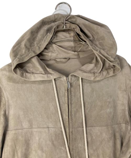 'S Max Mara（エスマックスマーラ）'S Max Mara (エスマックスマーラ) VERUSCA ラムスエード ジップアップコート ベージュ サイズ:40の古着・服飾アイテム
