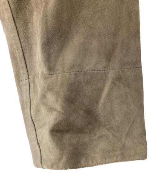'S Max Mara（エスマックスマーラ）'S Max Mara (エスマックスマーラ) VERUSCA ラムスエード ジップアップコート ベージュ サイズ:40の古着・服飾アイテム