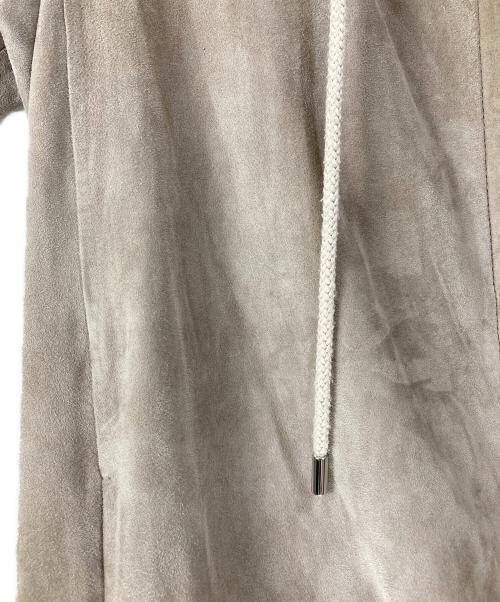 'S Max Mara（エスマックスマーラ）'S Max Mara (エスマックスマーラ) VERUSCA ラムスエード ジップアップコート ベージュ サイズ:40の古着・服飾アイテム