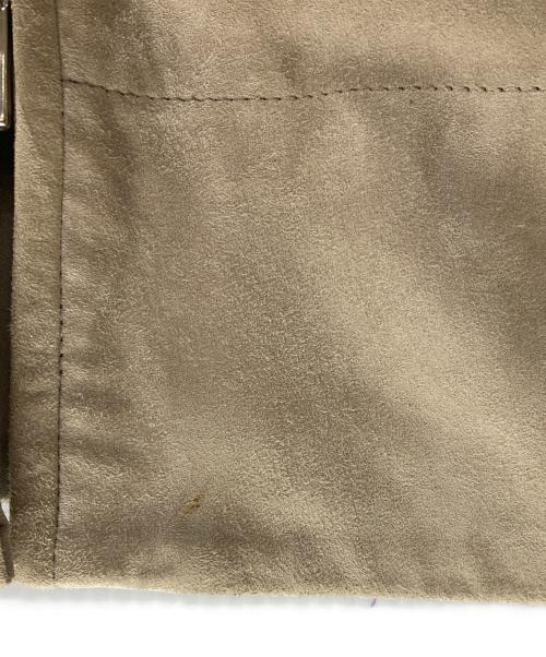 'S Max Mara（エスマックスマーラ）'S Max Mara (エスマックスマーラ) VERUSCA ラムスエード ジップアップコート ベージュ サイズ:40の古着・服飾アイテム
