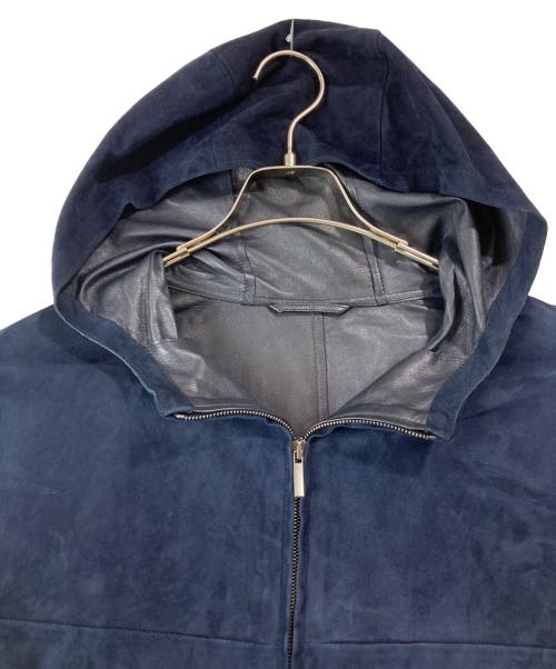 'S Max Mara（エスマックスマーラ）'S Max Mara (エスマックスマーラ) スウェードフーデッドコート ネイビー サイズ:40の古着・服飾アイテム