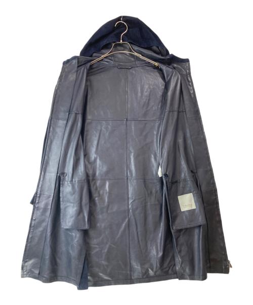 'S Max Mara（エスマックスマーラ）'S Max Mara (エスマックスマーラ) スウェードフーデッドコート ネイビー サイズ:40の古着・服飾アイテム