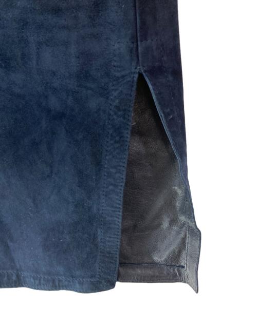 'S Max Mara（エスマックスマーラ）'S Max Mara (エスマックスマーラ) スウェードフーデッドコート ネイビー サイズ:40の古着・服飾アイテム