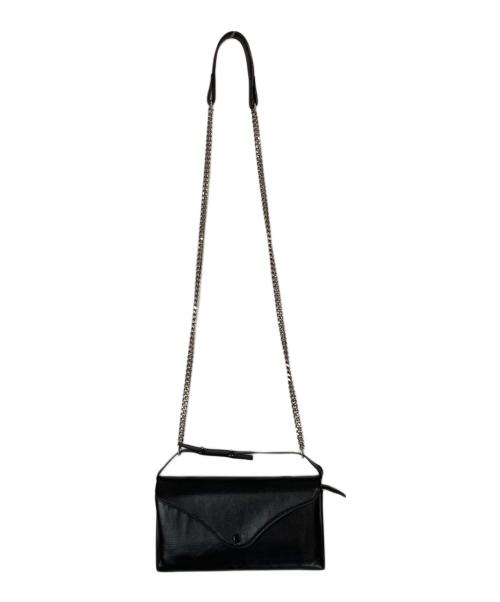 Maison Margiela（メゾンマルジェラ）Maison Margiela (メゾンマルジェラ) 4ステッチチェーンショルダーウォレット ブラックの古着・服飾アイテム