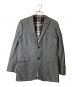 BURBERRY BLACK LABELバーバリーブラックレーベル）の古着「ノバチェック2Bテーラードジャケット」｜グレー