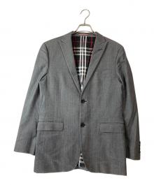 BURBERRY BLACK LABEL（バーバリーブラックレーベル）の古着「ノバチェック2Bテーラードジャケット」｜グレー