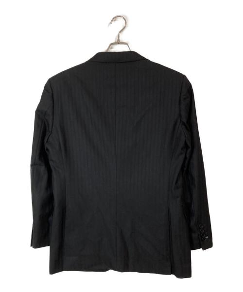 BURBERRY BLACK LABEL（バーバリーブラックレーベル）BURBERRY BLACK LABEL (バーバリーブラックレーベル) ストライプ2Bセットアップスーツ ブラック サイズ:38Lの古着・服飾アイテム