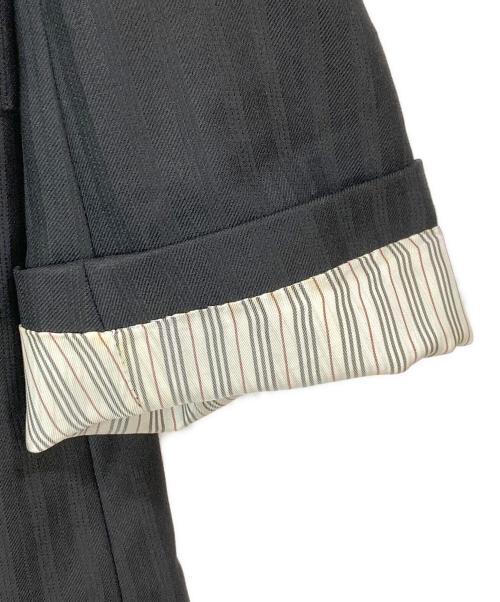BURBERRY BLACK LABEL（バーバリーブラックレーベル）BURBERRY BLACK LABEL (バーバリーブラックレーベル) ストライプ2Bセットアップスーツ ブラック サイズ:38Lの古着・服飾アイテム