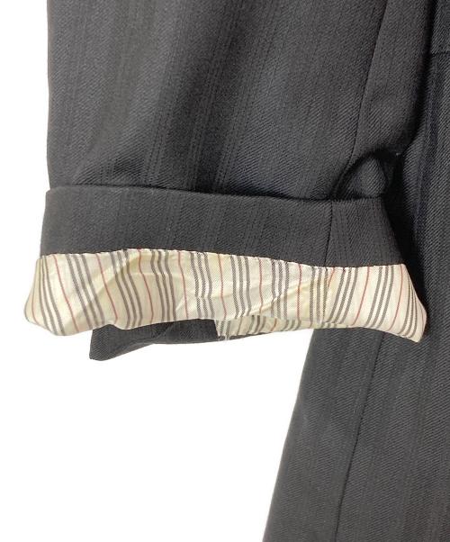 BURBERRY BLACK LABEL（バーバリーブラックレーベル）BURBERRY BLACK LABEL (バーバリーブラックレーベル) ストライプ2Bセットアップスーツ ブラック サイズ:38Lの古着・服飾アイテム