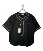waiperワイパー）の古着「ベースボールシャツ」｜ブラック