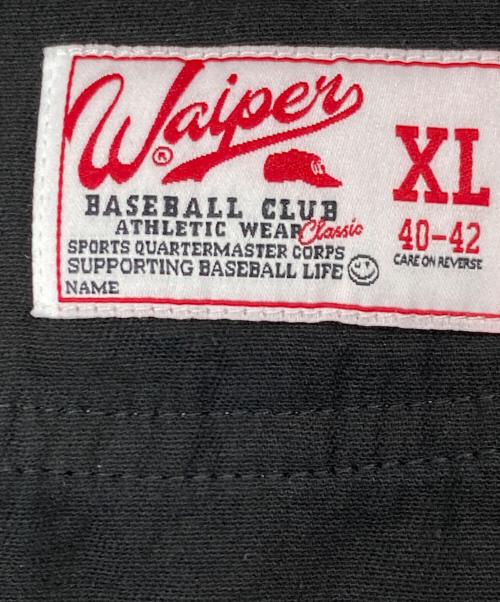 waiper（ワイパー）WAIPER (ワイパー) ベースボールシャツ ブラック サイズ:XLの古着・服飾アイテム