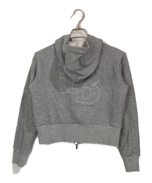 masu（エムエーエスユー）MASU (エムエーエスユー) ショート丈ジップアップフーディー グレー サイズ:44の古着・服飾アイテム
