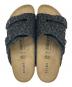 中古・古着 BIRKENSTOCK (ビルケンシュトック) BEAMS (ビームス) Zurich BONE PATTERN BLACK ブラック サイズ:SIZE 38 未使用品：13000円