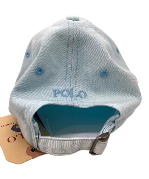 POLO RALPH LAUREN（ポロ・ラルフローレン）POLO RALPH LAUREN (ポロ・ラルフローレン) ロゴキャップ ブルーの古着・服飾アイテム