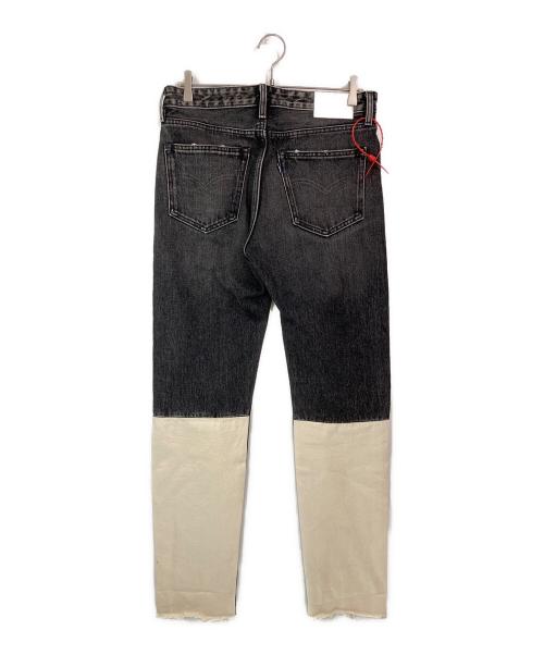 LEVI'S MADE&CRAFTED（リーバイスメイドクラフテッド）LEVI'S MADE&CRAFTED (リーバイスメイドクラフテッド) OFFWHITE (オフホワイト) リメイクデニムパンツ ブラック サイズ:W32×L32の古着・服飾アイテム